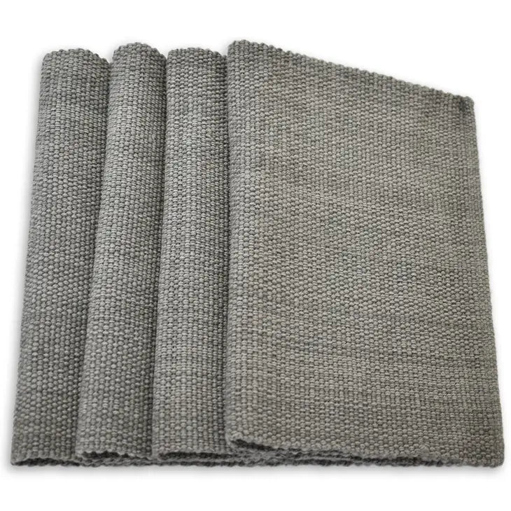 FabstylesCasualClassicWovenPlacemats Set of 4 Smoke Color