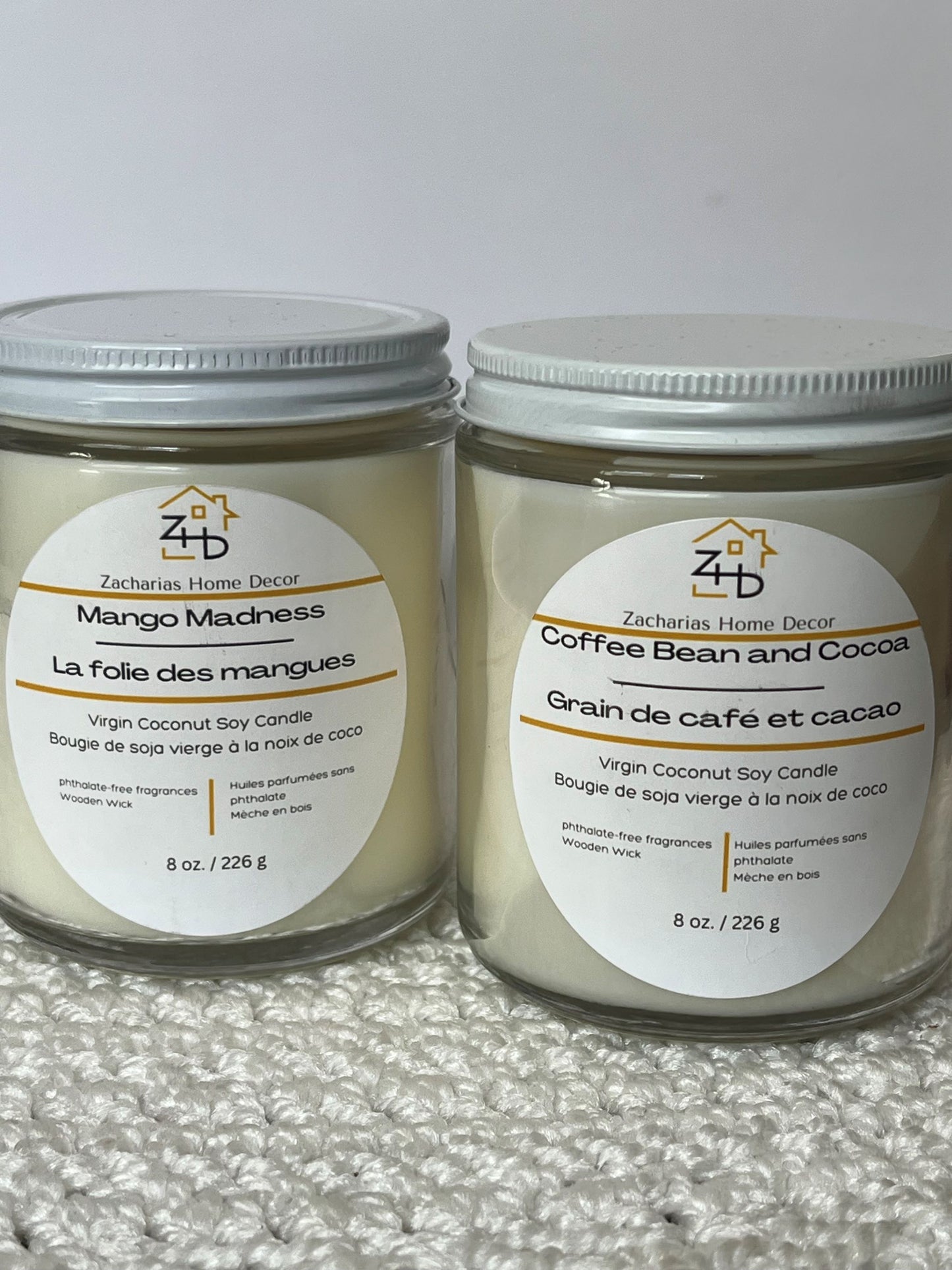 Virgin Coconut Soy Candles 8 oz