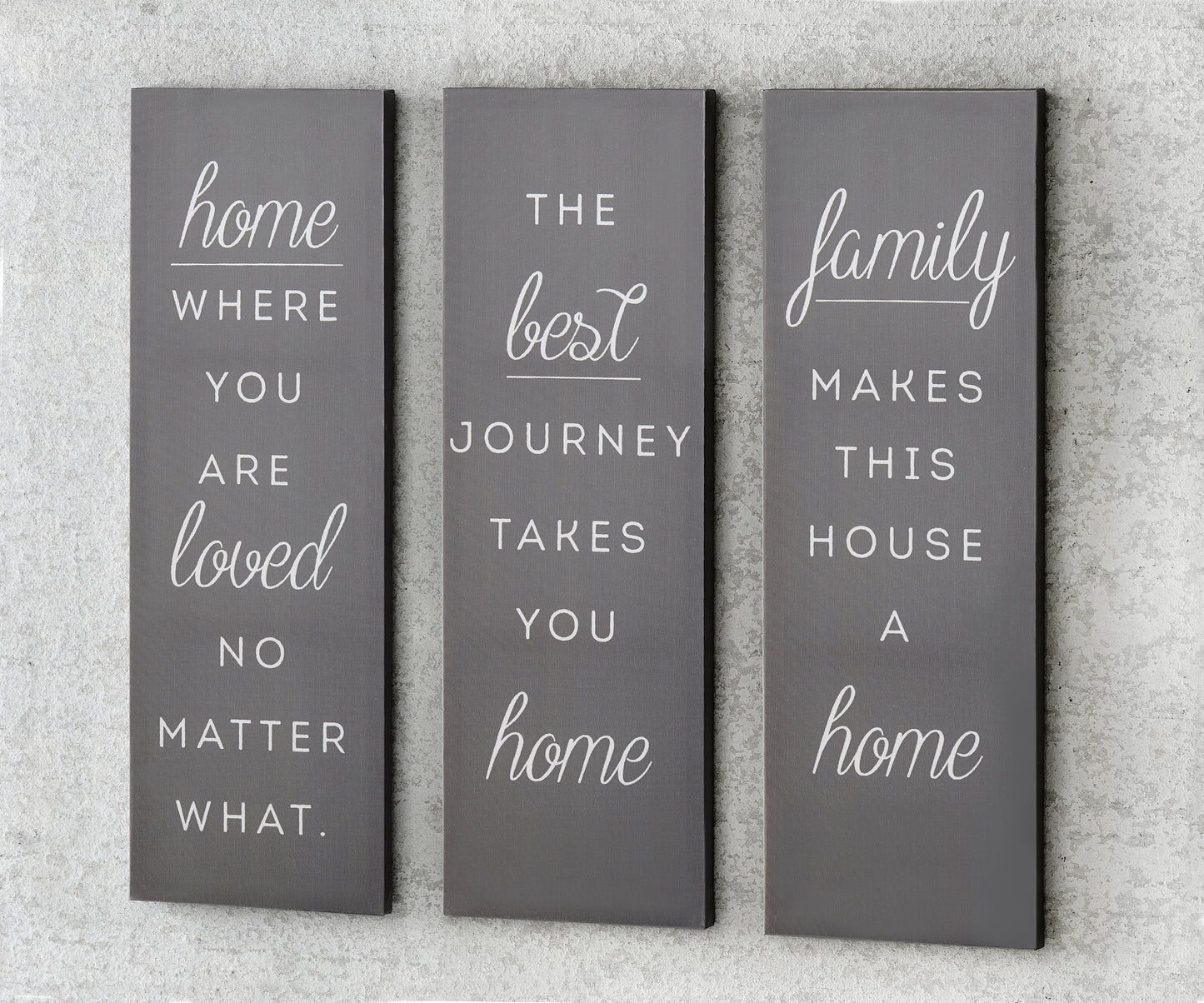 Sentiment Wall Prints, Set of 3