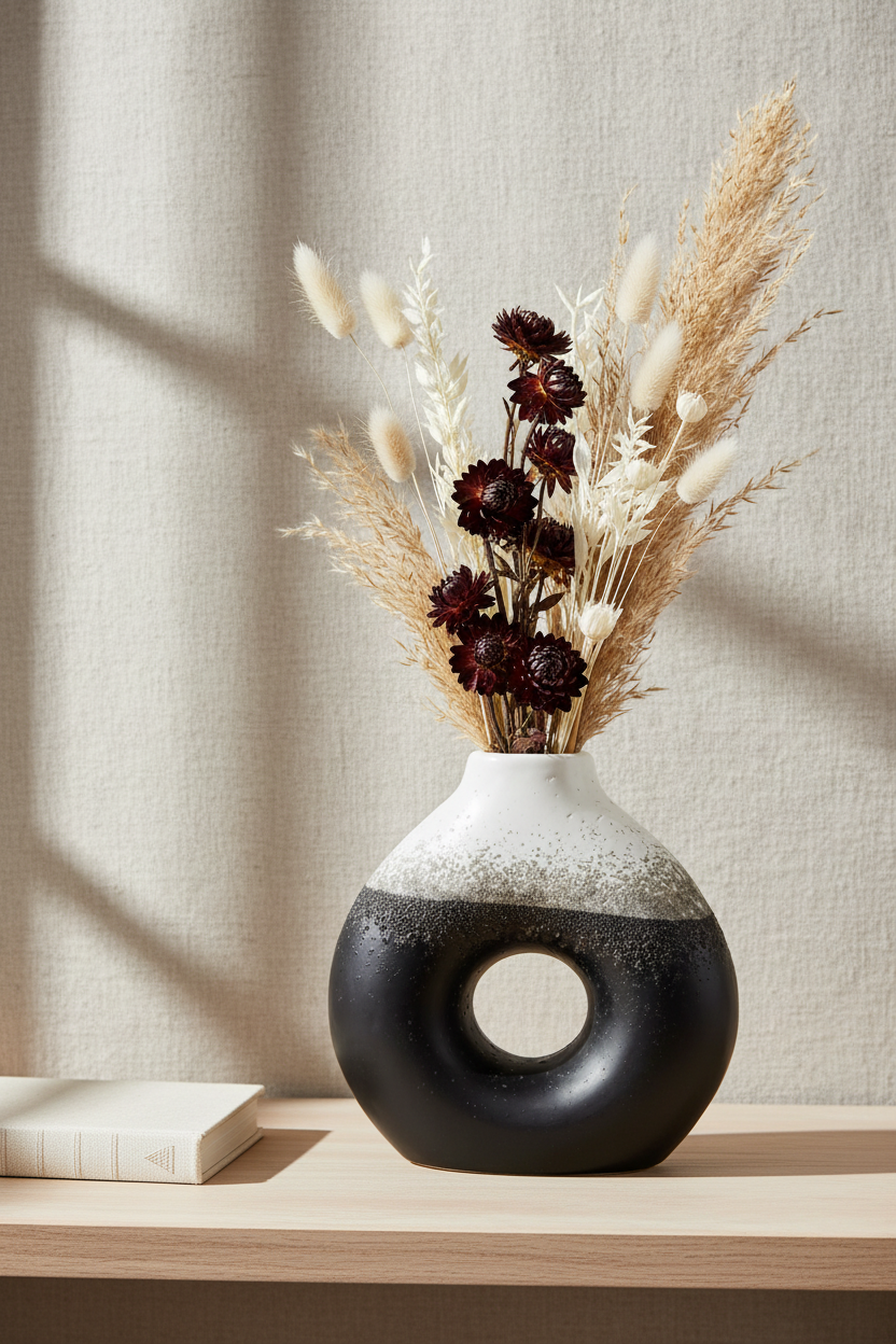 Black and White Vase