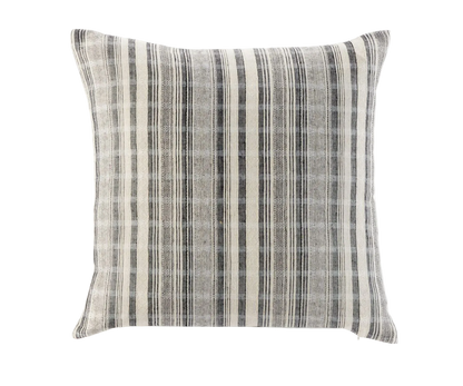 Double Sided Black Pillow/Striped Design