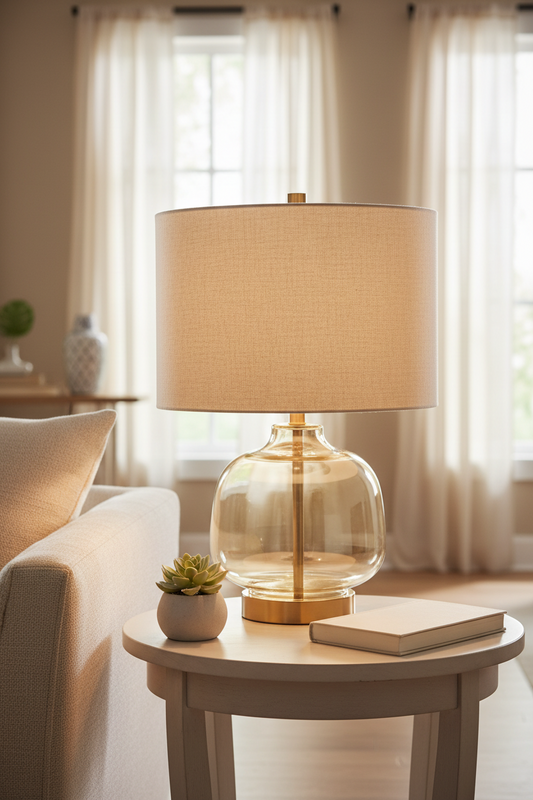 Glass Table Lamp