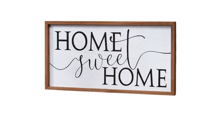 White Home Sweet Home Sign