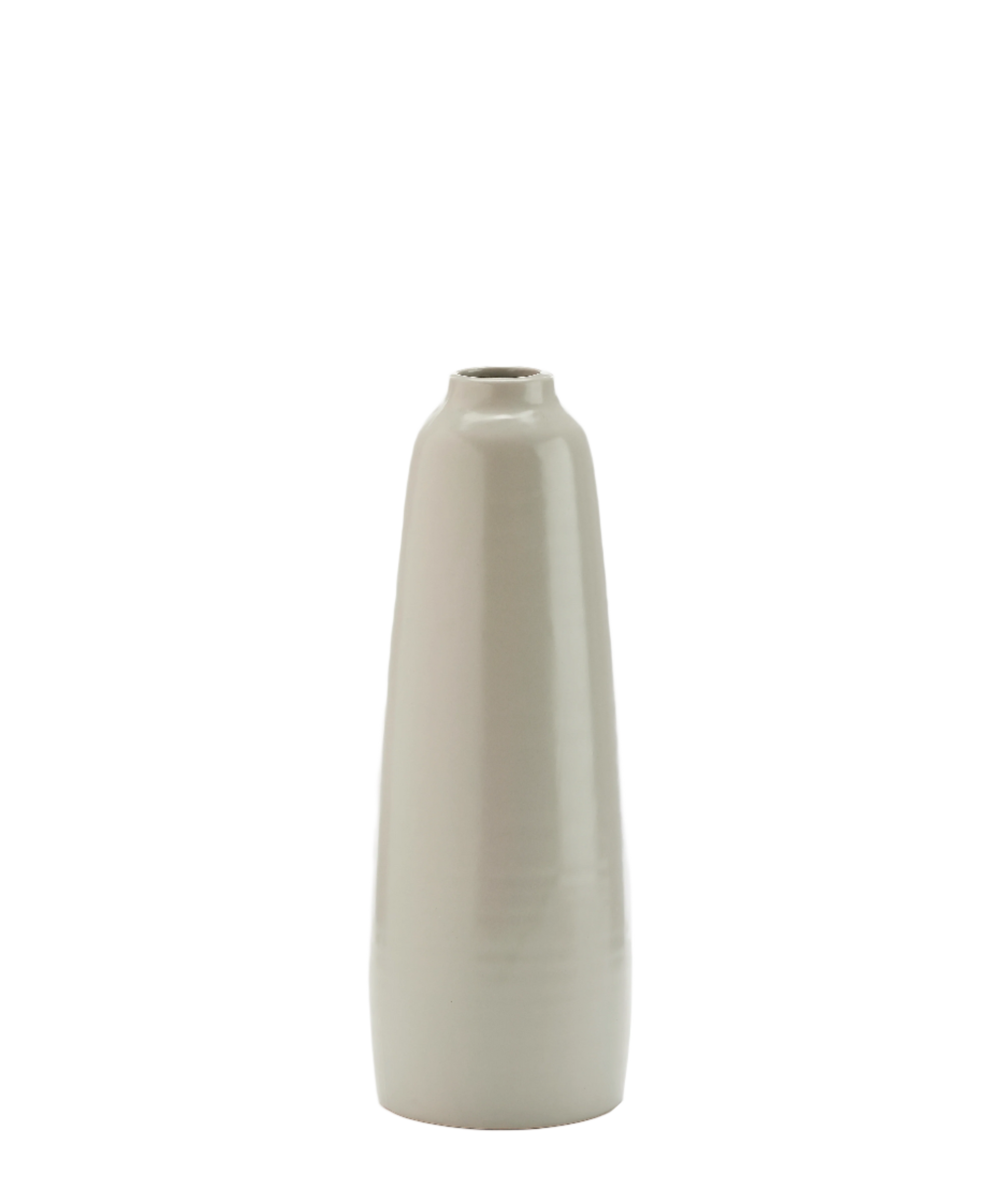 Tapered Ceramic Vase White