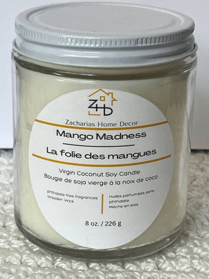 Virgin Coconut Soy Candle Mango Madness