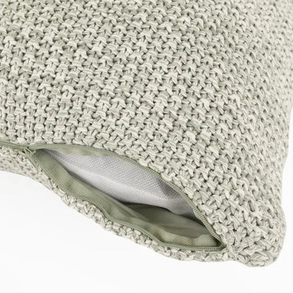 Life Comfort Knit Cushion with zipper Sage Green