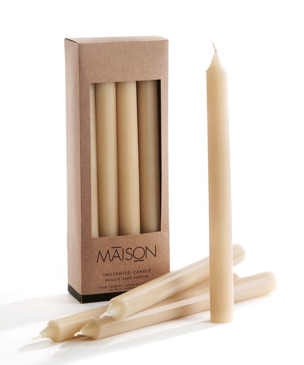 Maison Taper Candles Pack of 8